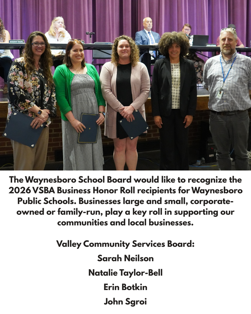 May School Board Recognition
