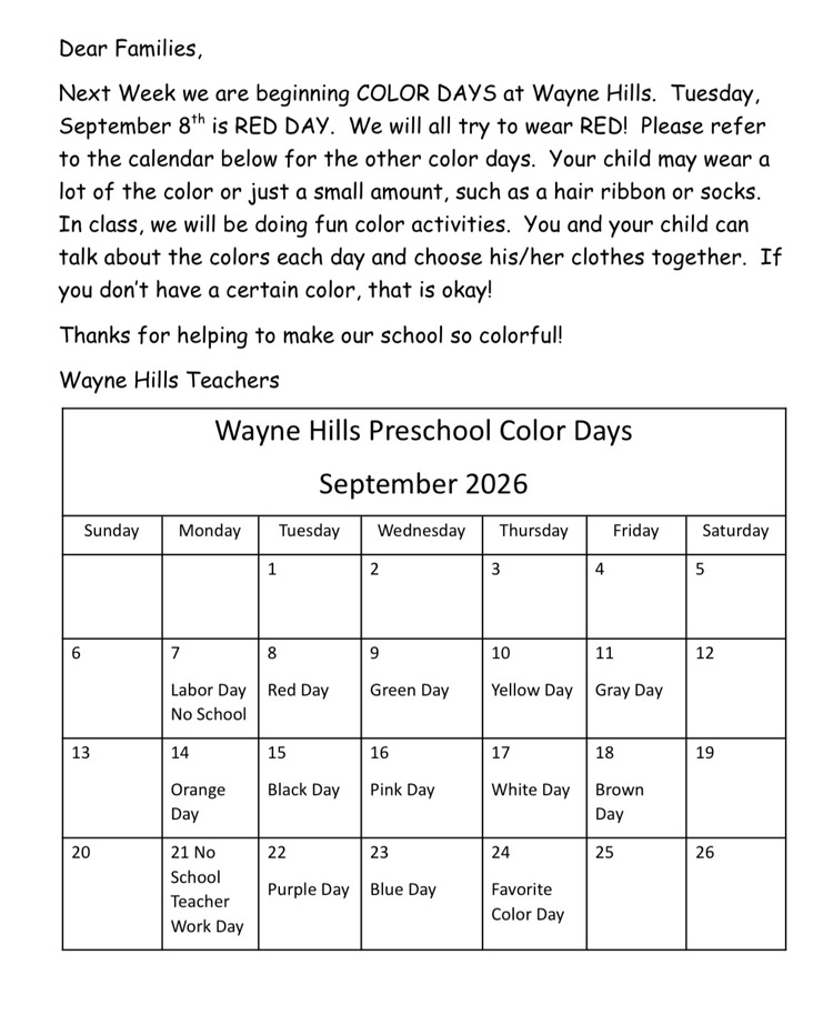 color days