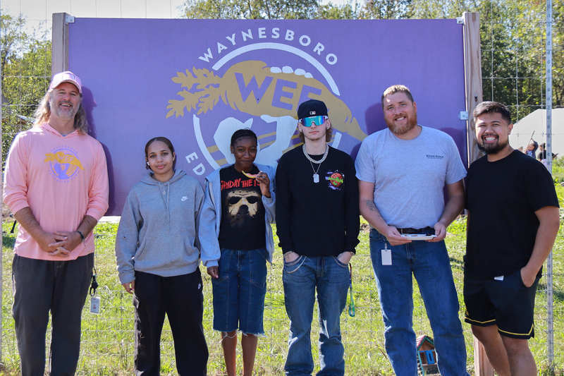 Group photo at Waynesboro Education Farm