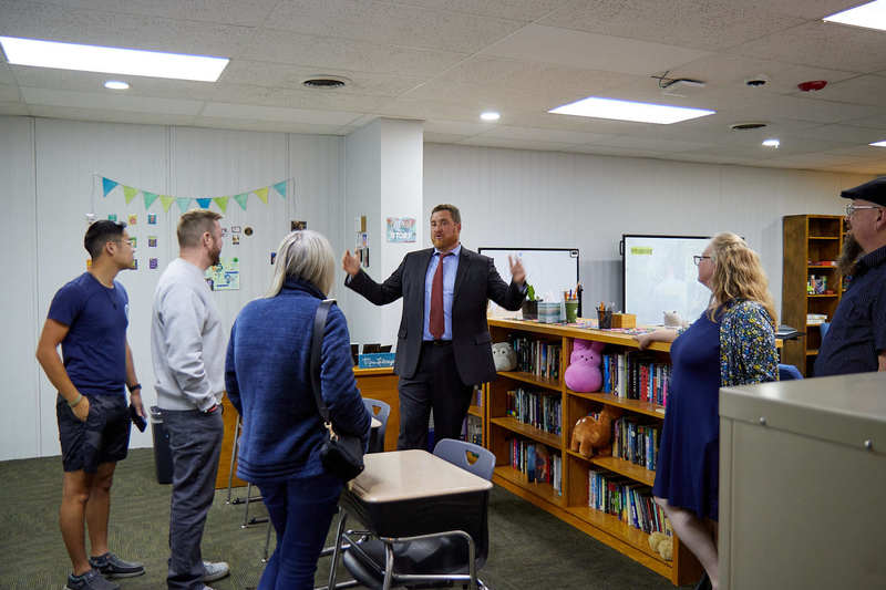 Touring the campus 5