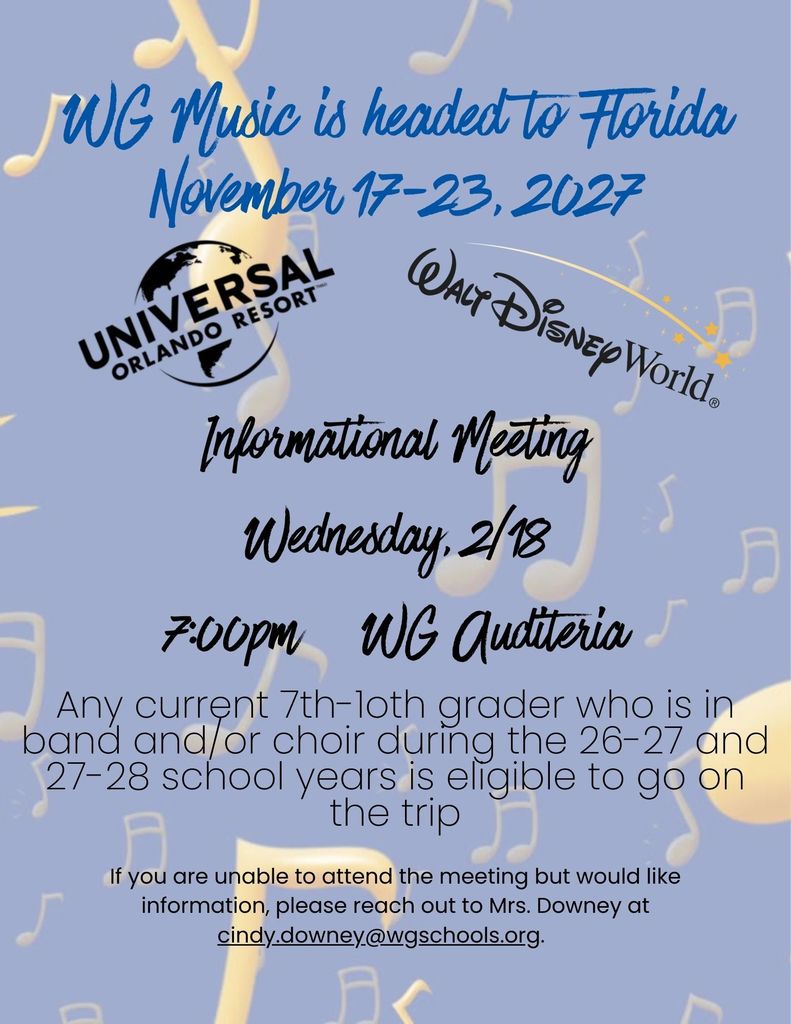 Trip Info Meeting Flyer