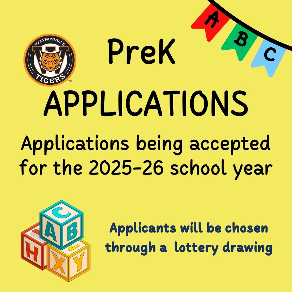 Pre K applications being accepted for the 25-26 school year