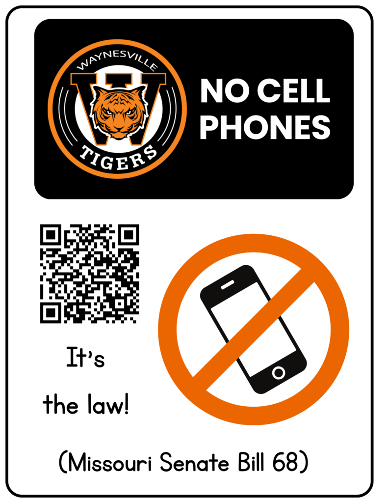 No cell phones graphic