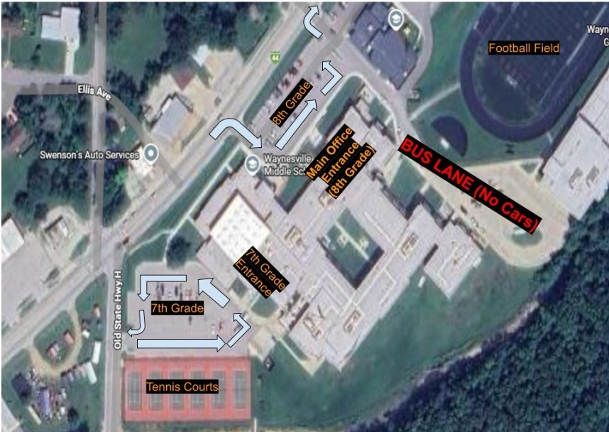 Dropoff and Pick Up Map