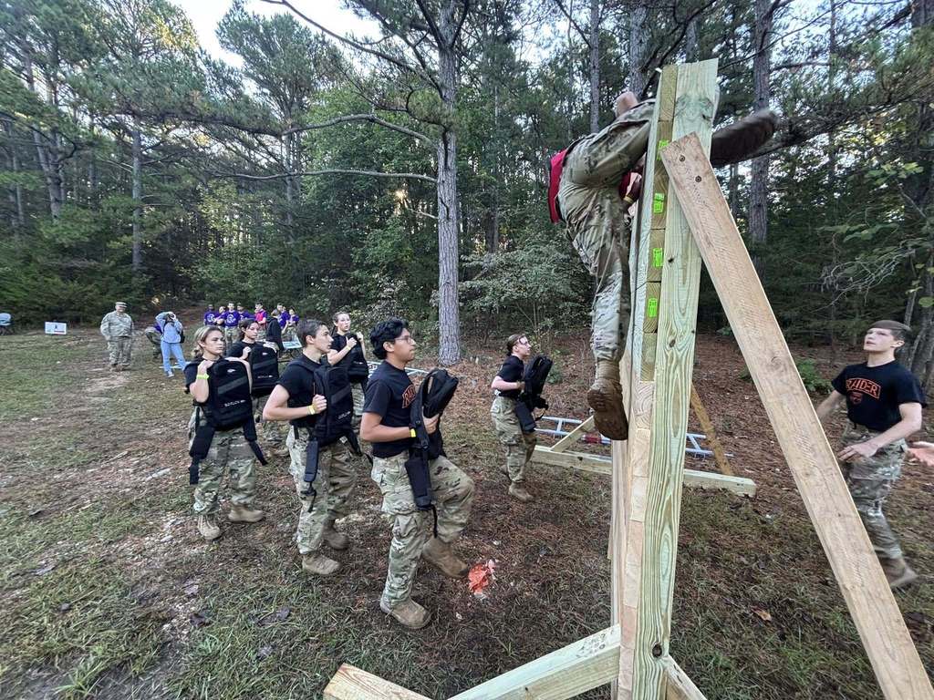 JROTC Raiders at competition