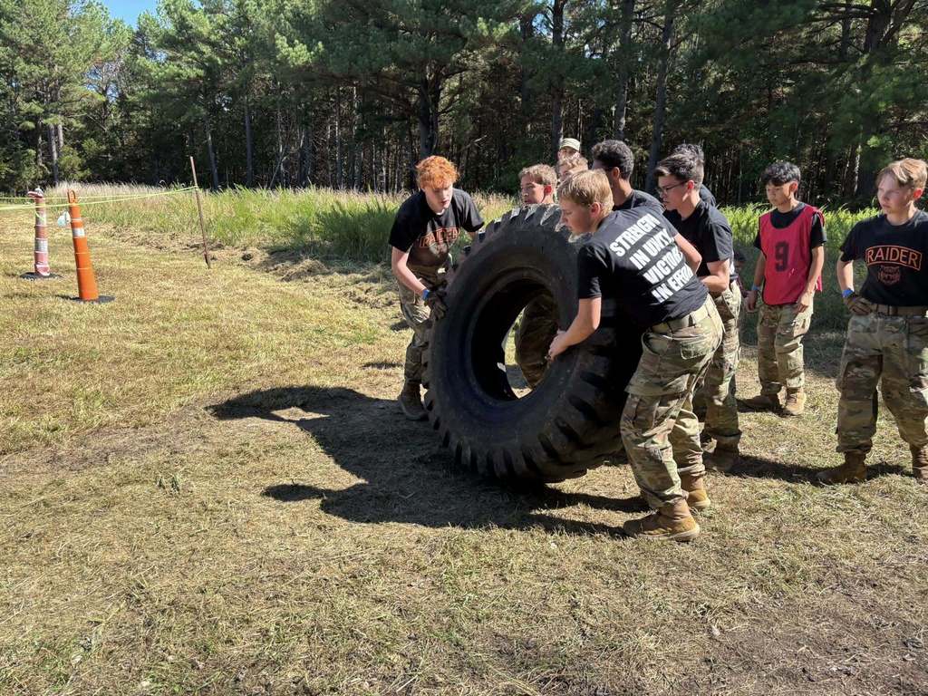 JROTC Raiders at competition