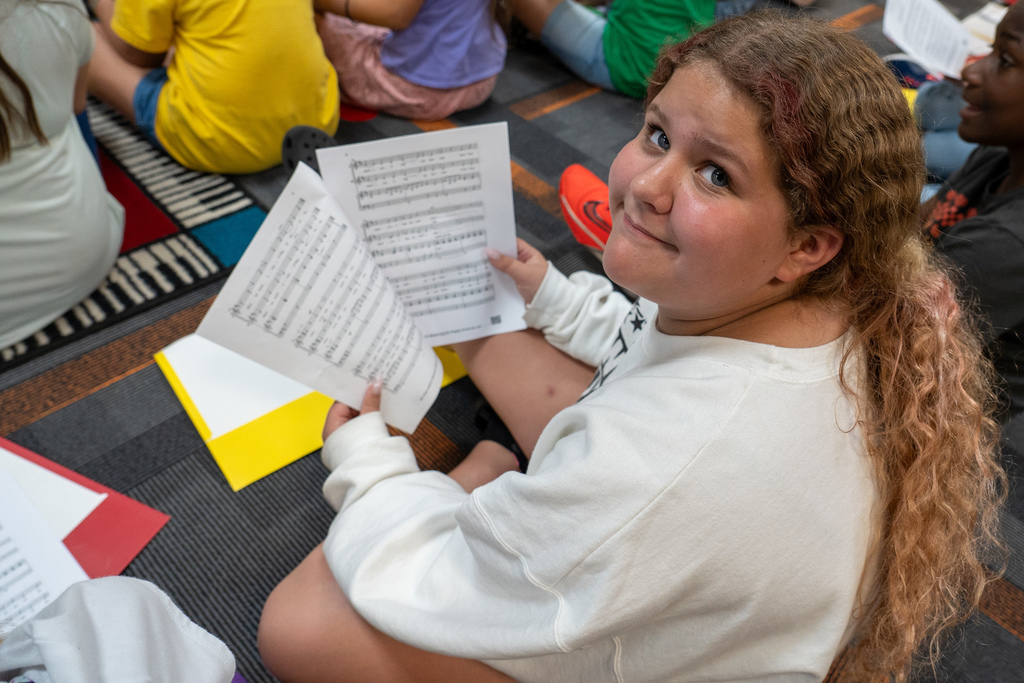 VOICES choir at rehearsal 