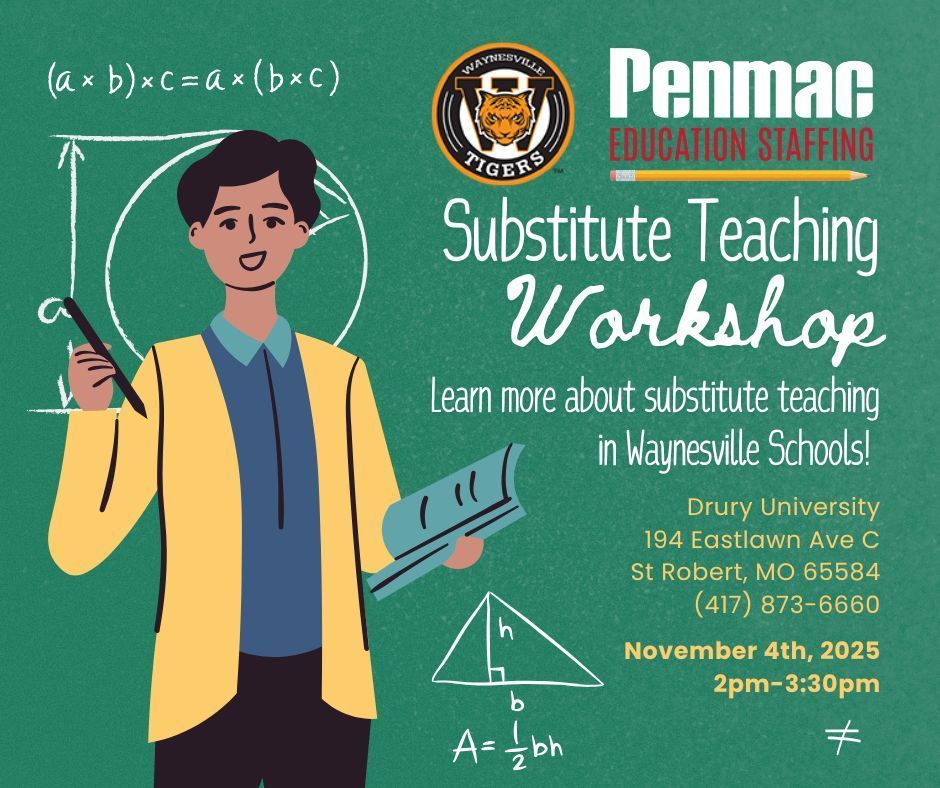 Learn more about substitute teaching in the Waynesville R-VI School District