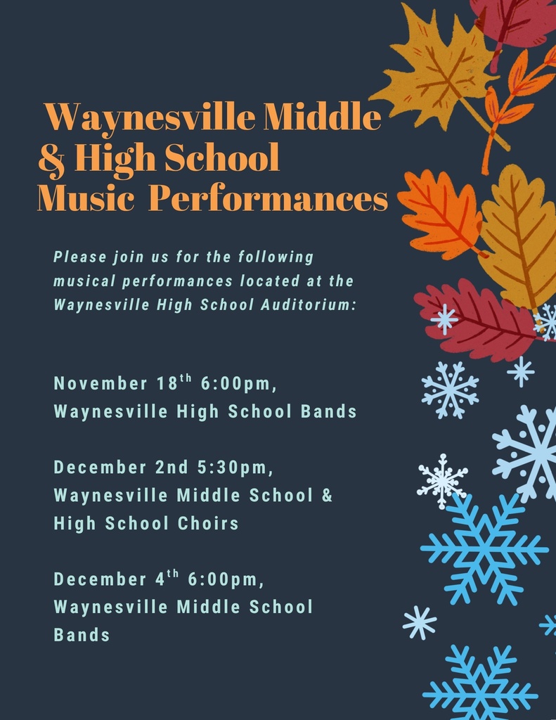 WMS & WHS Fall Musical Performances