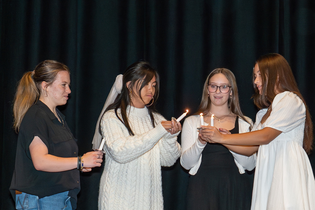 NHS inducation ceremony at Waynesville High School November 2025