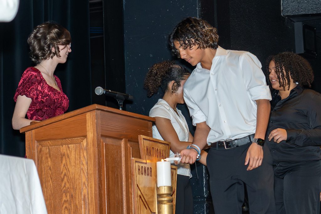 NHS inducation ceremony at Waynesville High School November 2025