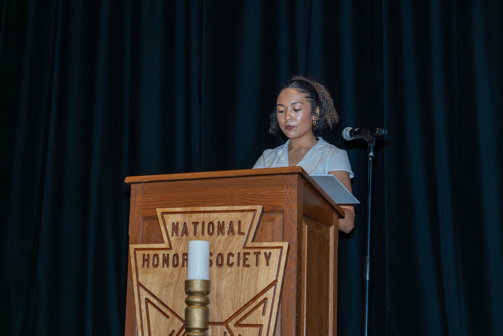 NHS inducation ceremony at Waynesville High School November 2025