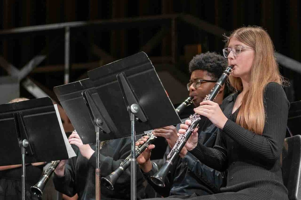 The Waynesville High School Music Department presented a concert to a packed house on Tuesday, Nov. 18, 2025, featuring the Jazz Band I and II, Concert Band, Symphonic Band and Wind Ensemble. The band is under the direction of Jared Sabatasso and assistant directors Chance Inman, Brady Perkins and Andrew Tiefenbrunn.