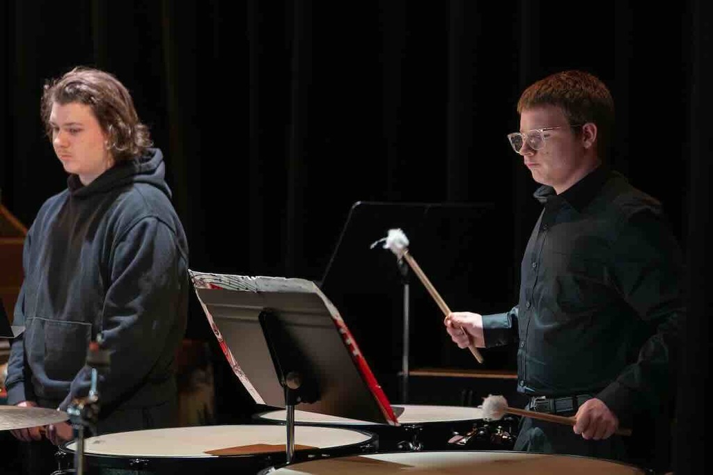 The Waynesville High School Music Department presented a concert to a packed house on Tuesday, Nov. 18, 2025, featuring the Jazz Band I and II, Concert Band, Symphonic Band and Wind Ensemble. The band is under the direction of Jared Sabatasso and assistant directors Chance Inman, Brady Perkins and Andrew Tiefenbrunn.