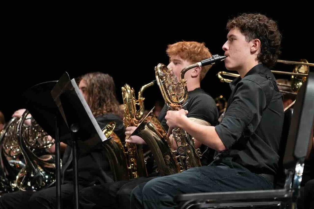 The Waynesville High School Music Department presented a concert to a packed house on Tuesday, Nov. 18, 2025, featuring the Jazz Band I and II, Concert Band, Symphonic Band and Wind Ensemble. The band is under the direction of Jared Sabatasso and assistant directors Chance Inman, Brady Perkins and Andrew Tiefenbrunn.