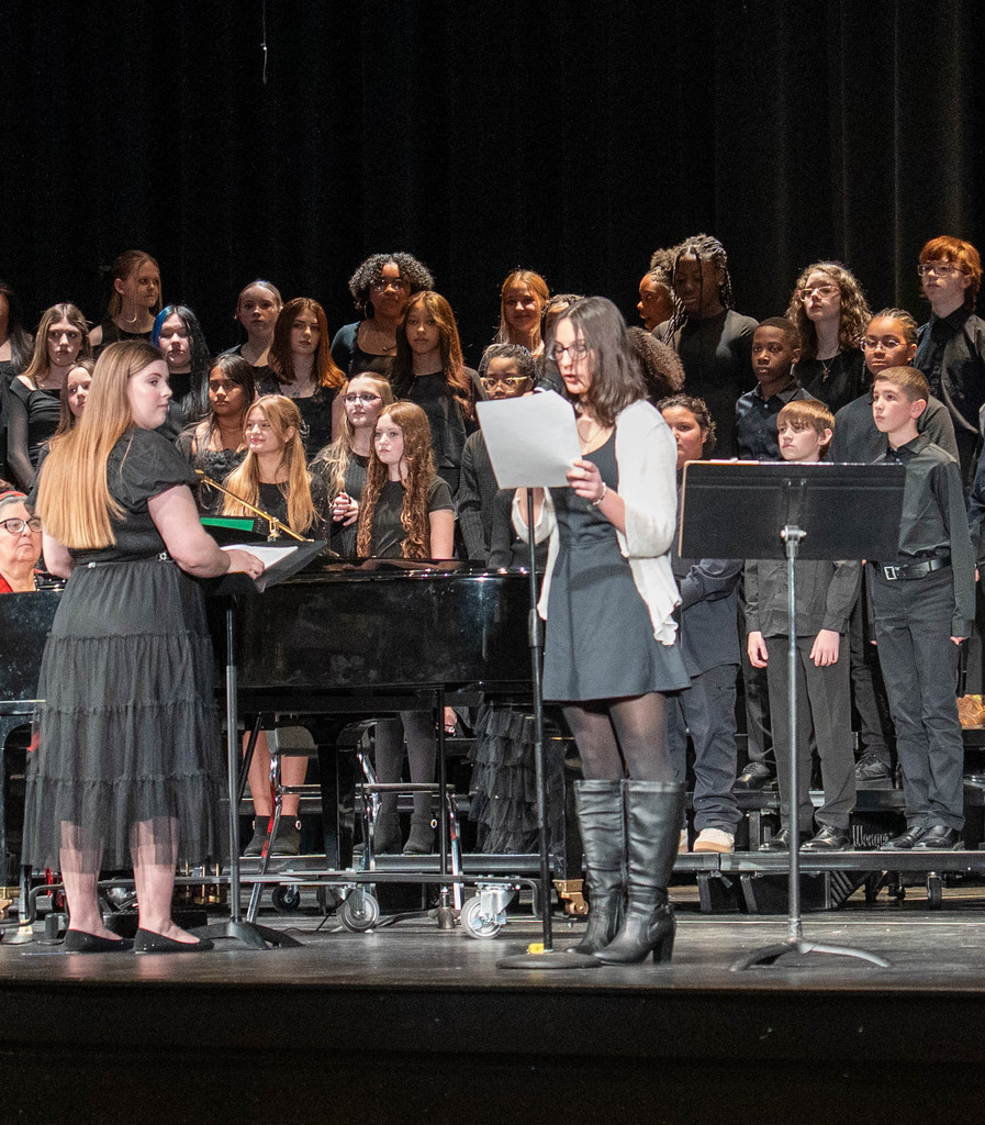 The Waynesville Middle School choir held their Winter Concert on Dec.2, 2025, in the Waynesville High School Auditorium.