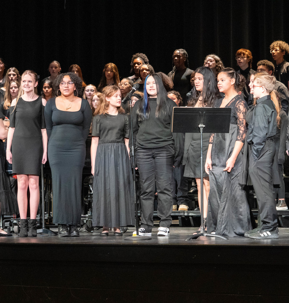 The Waynesville Middle School choir held their Winter Concert on Dec.2, 2025, in the Waynesville High School Auditorium.