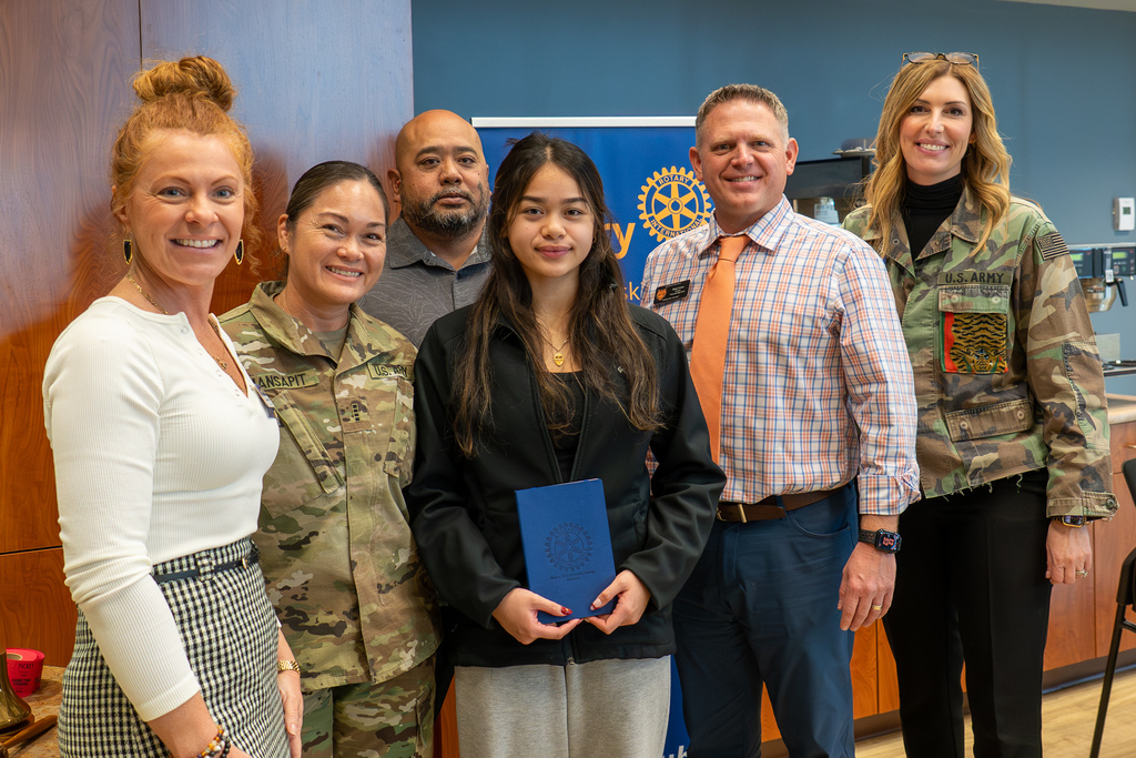 Zetalyn Mansapit, a senior at Waynesville High School, has been named the Rotary WHS Student of the Month for December 2025 for best displaying honor. She was recognized during the Rotary Club of Pulaski County meeting on Dec. 9, 2025. She is the daughter of Josh and Leona Mansapit. One of Mansapit’s nominators stated, "Zetalyn is a very honorable student. She is both a very respectful student and receives that same respect from all her teachers and peers. She has very high goals and achievements set for herself and she ensures she sets herself up to achieve them. Zeta participates in several after school clubs and activities, yet still challenges herself with AP courses and top academic classes, which she excels in. Zeta is one that can be trusted to volunteer and work additional events, be our point of contact when a sub is present, and is always caught doing the right thing. Her honor will help her achieve her dreams and excel in her future endeavors beyond WHS." Mansapit is an excellent student with a 3.86 grade point average, ranking in the top 10% of her class, and has a 97% attendance rate for all four years of high school. She has taken five Advanced Placement classes and is part of the A+ Program. Mansapit is involved in multiple clubs and activities. She is a varsity volleyball player and has played volleyball since her freshman year. She is the president of the Asian American Pacific Islander Club, a representative for the Student Government Association, a member of the National Honor Society, Model United Nations and HOSA. She also coaches volleyball and volunteers at the local dog shelter. After graduation, Mansapit plans to attend University of Texas-Austin, and become a pediatric nurse or doctor.