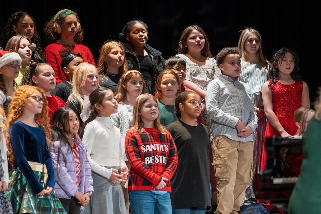 The VOICES honor choir for Waynesville R-VI students in 4th-6th grades performed on Dec. 8, 2025, at the Waynesville High School Auditorium.