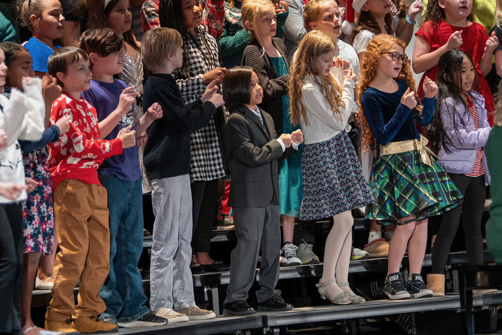 The VOICES honor choir for Waynesville R-VI students in 4th-6th grades performed on Dec. 8, 2025, at the Waynesville High School Auditorium.