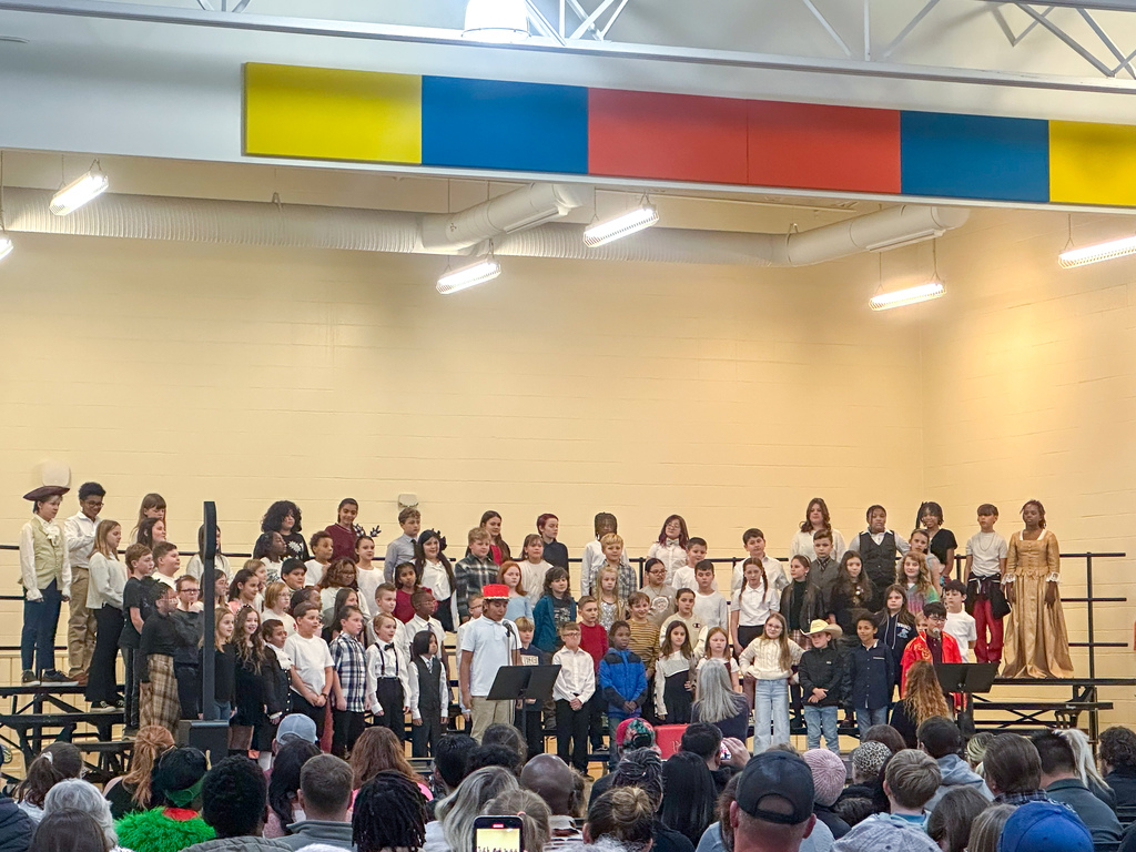 Freedom Elementary hosted three 4th and 5th Grade Holiday Music Programs at Freedom Elementary on Dec. 9, 2025.5:30 p.m. with West, East and South houses having separate performances.