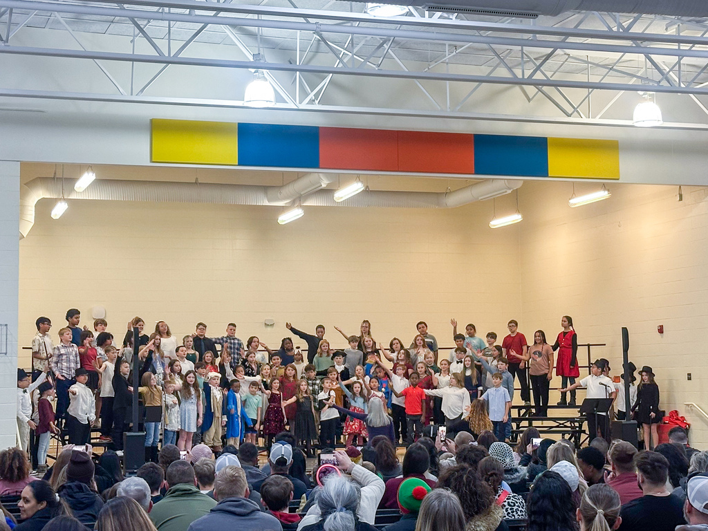 Freedom Elementary hosted three 4th and 5th Grade Holiday Music Programs at Freedom Elementary on Dec. 9, 2025.5:30 p.m. with West, East and South houses having separate performances.