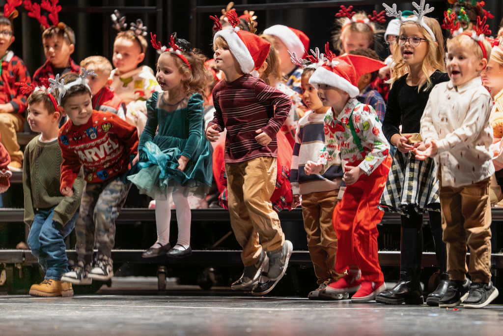 The full day preschools (Parker Educational Center, Pick Educational and Volunteer Center and Freedom Elementary) hosted their Holiday Program on Dec. 11, 2025, in the Waynesville High School Auditorium.