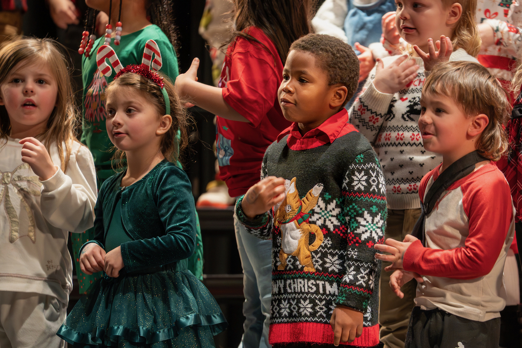 The full day preschools (Parker Educational Center, Pick Educational and Volunteer Center and Freedom Elementary) hosted their Holiday Program on Dec. 11, 2025, in the Waynesville High School Auditorium.