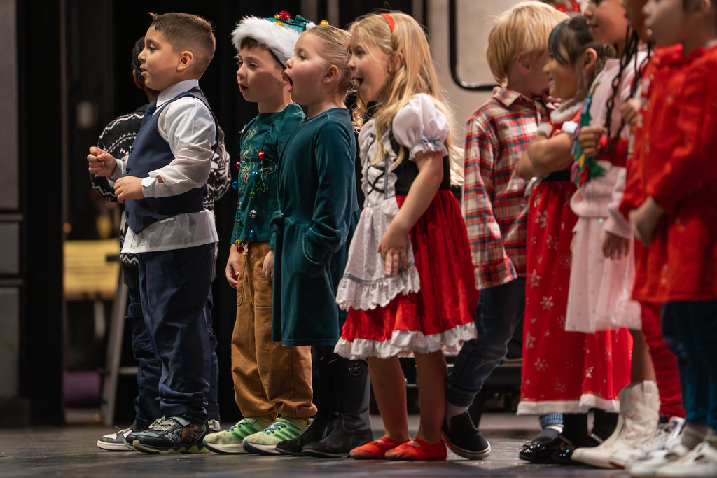 The full day preschools (Parker Educational Center, Pick Educational and Volunteer Center and Freedom Elementary) hosted their Holiday Program on Dec. 11, 2025, in the Waynesville High School Auditorium.