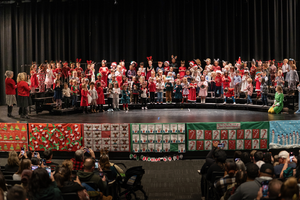 The full day preschools (Parker Educational Center, Pick Educational and Volunteer Center and Freedom Elementary) hosted their Holiday Program on Dec. 11, 2025, in the Waynesville High School Auditorium.