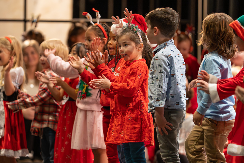 The full day preschools (Parker Educational Center, Pick Educational and Volunteer Center and Freedom Elementary) hosted their Holiday Program on Dec. 11, 2025, in the Waynesville High School Auditorium.