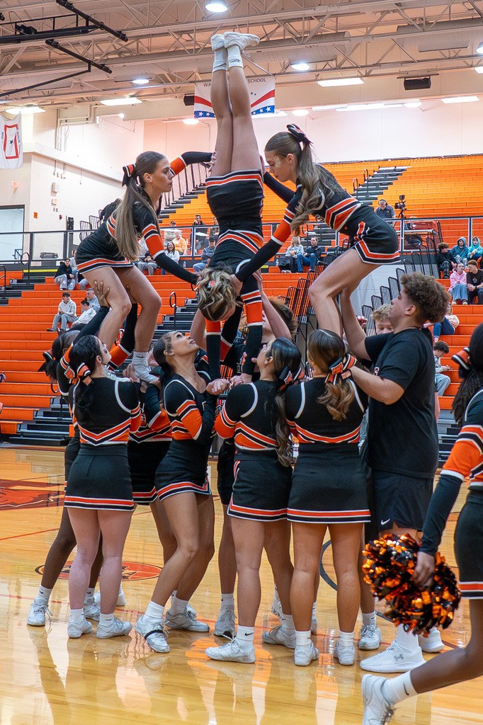 The Waynesville High School girls and boys varsity basketball teams competed against Republic on Jan. 2, 2026, in the main gym at WHS. The band, cheer and Rhythm Nation dance team also performed during the event.