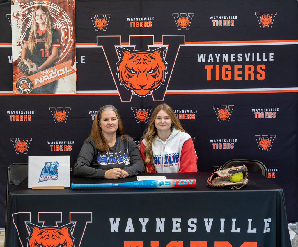 Abigail Nacol, a senior at Waynesville High School, has signed to continue her academic and athletic career playing softball at Missouri State University. 