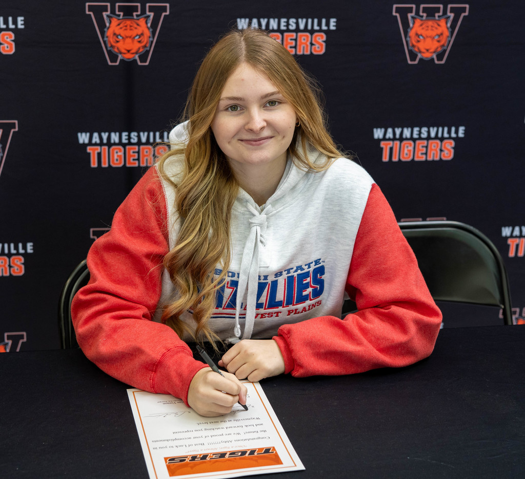 Abigail Nacol, a senior at Waynesville High School, has signed to continue her academic and athletic career playing softball at Missouri State University. 