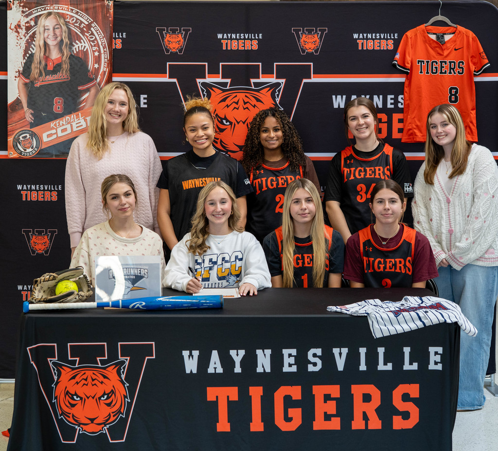 Kendall Cobb, a senior at Waynesville High School, has signed to continue her academic and athletic career playing softball at State Fair College.