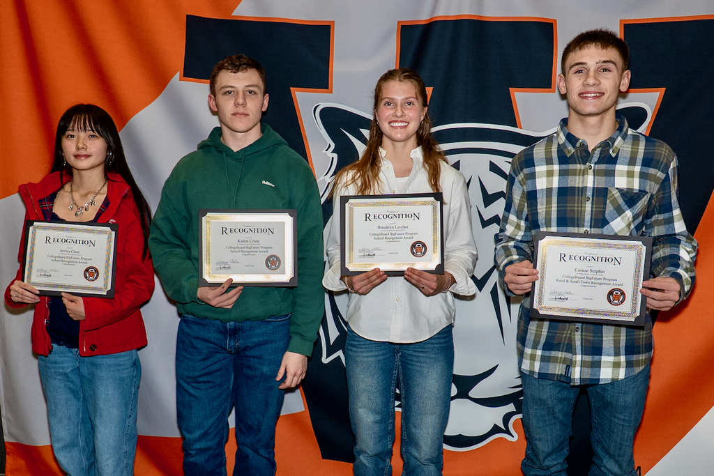 Waynesville High School students were recognized for earning national recognition from the CollegeBoard BigFuture Program because of their high performance on AP tests and/or the PSAT as 10th and 11th grade students. 