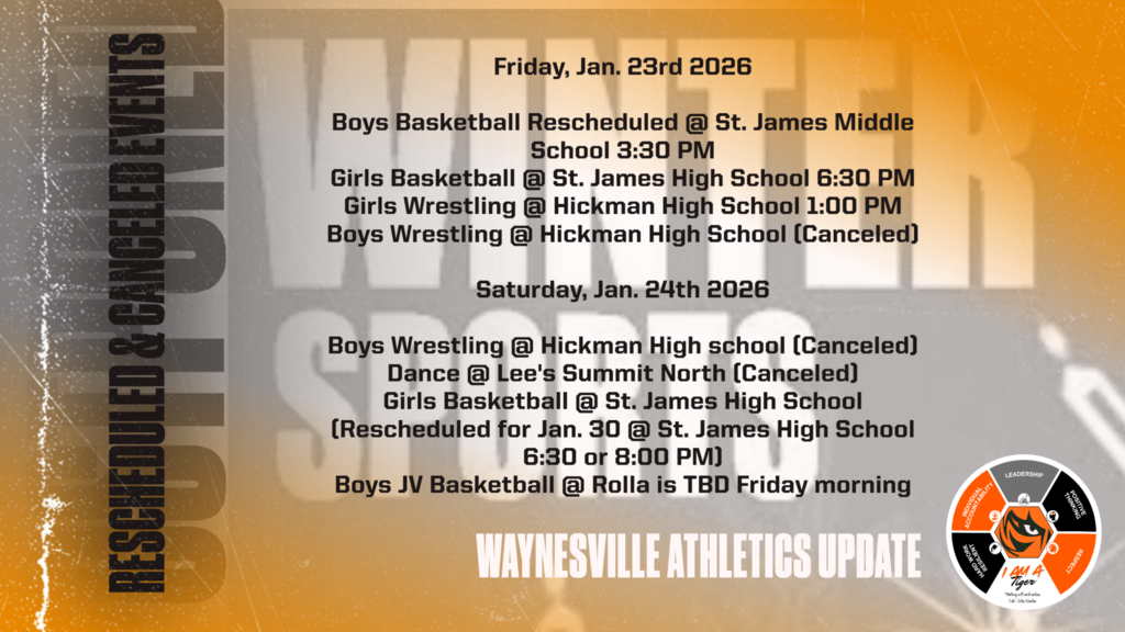 Athletic HS Event Updates