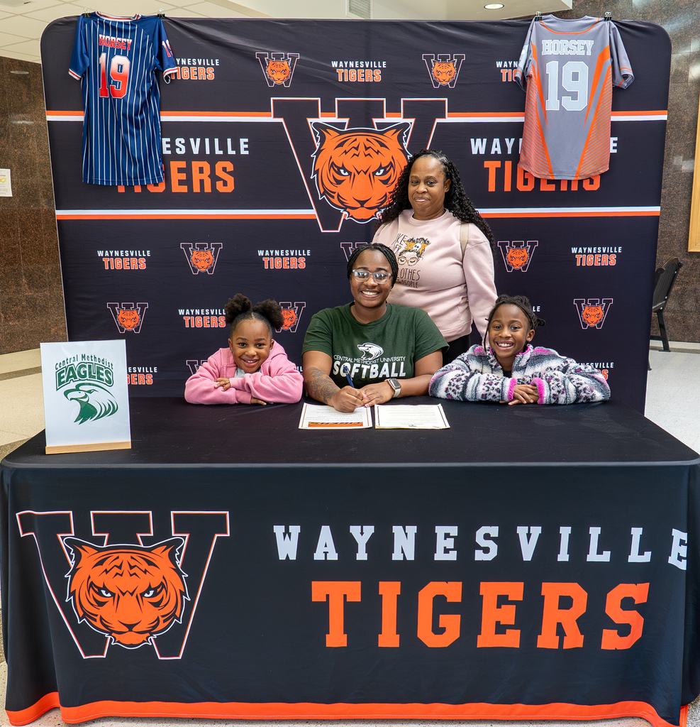 Sariah Horsey, a senior at Waynesville High School, has signed to continue her academic and athletic (softball) career at Central Methodist University. Her signing was held on Jan. 28, 2026.