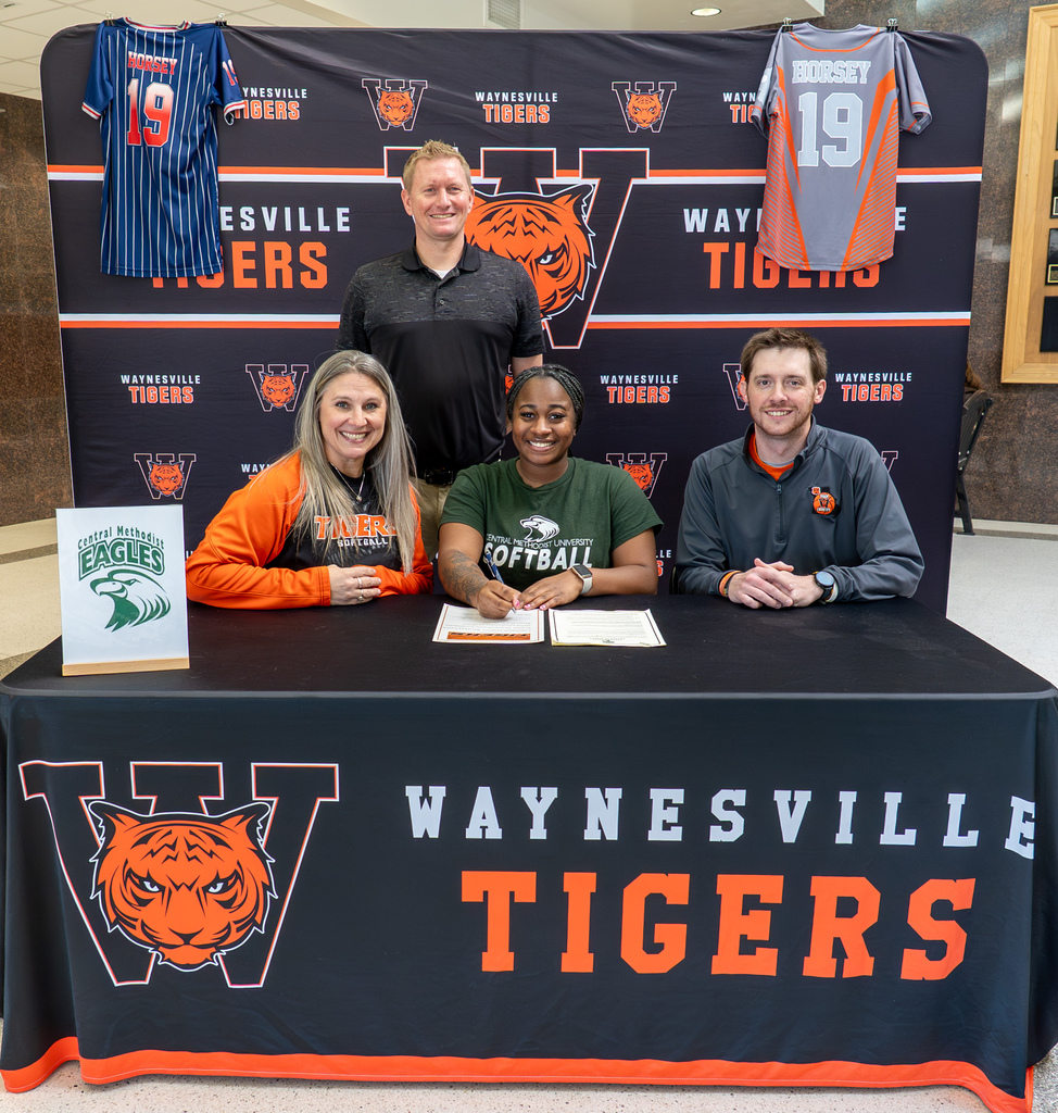 Sariah Horsey, a senior at Waynesville High School, has signed to continue her academic and athletic (softball) career at Central Methodist University. Her signing was held on Jan. 28, 2026.