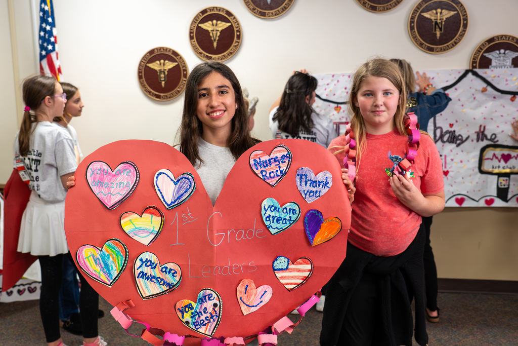 Thayer students deliver items to GLWACH