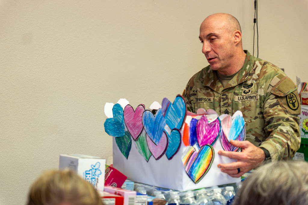 Thayer students deliver items to GLWACH