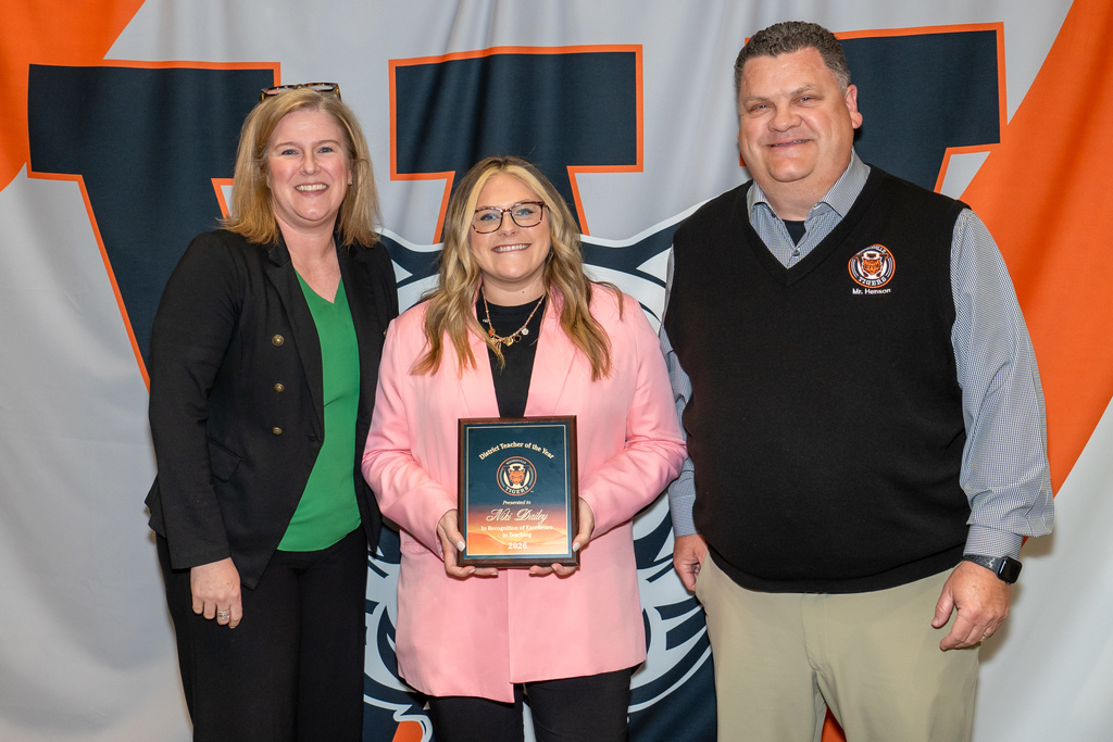 Dailey recognized as Teacher of Year at Board meeting