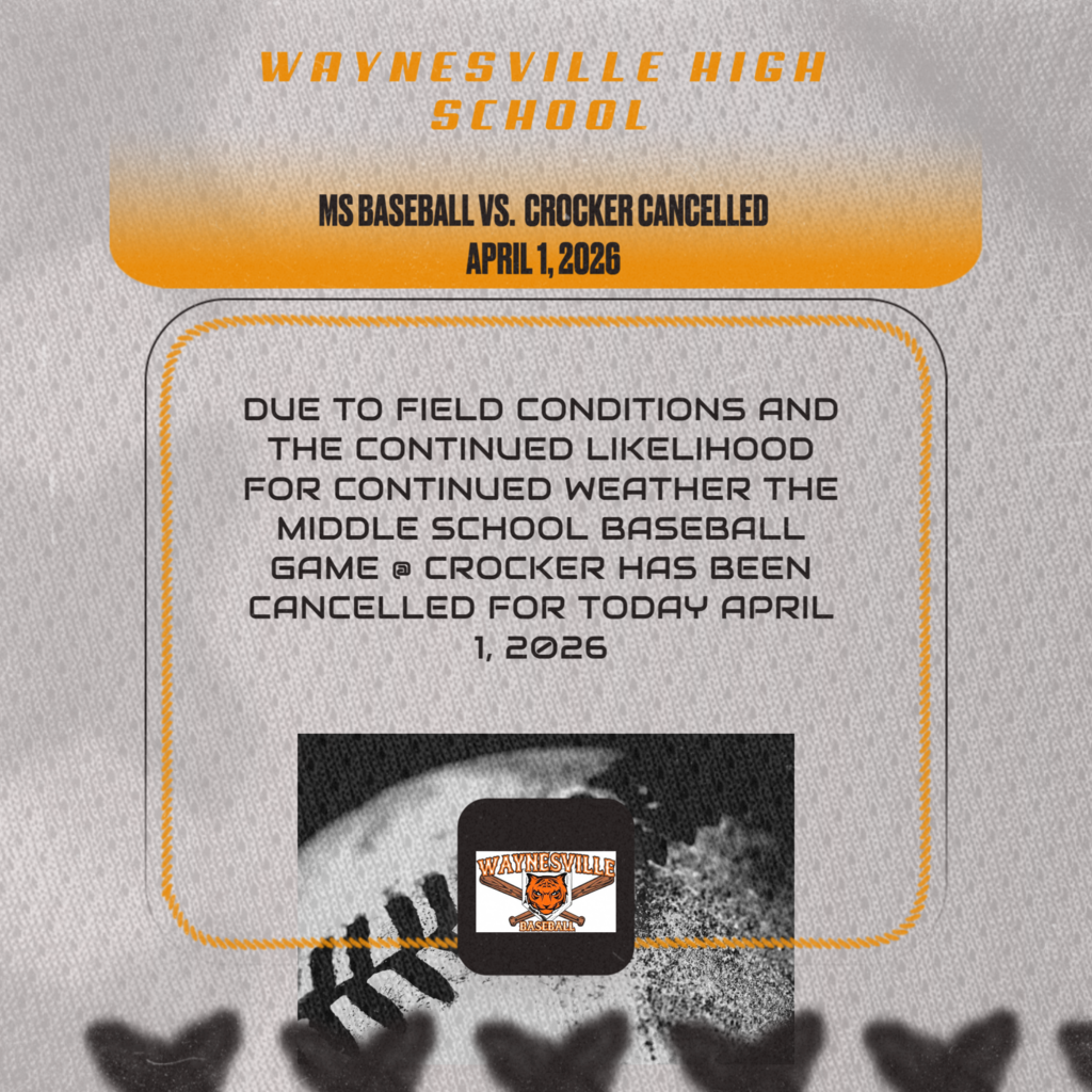 Middle School Baseball Canceled