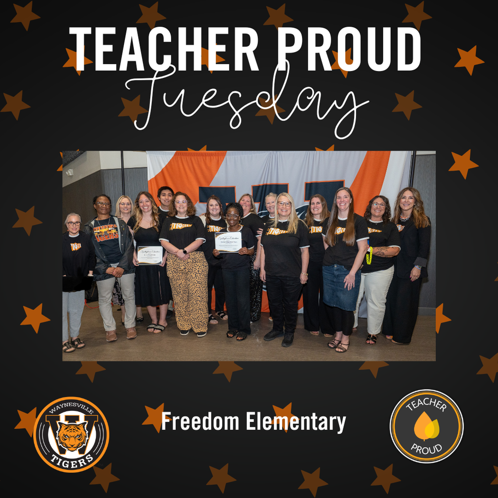 Freedom Elementary staff being recognized. 