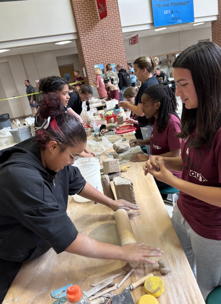 Waynesville High School art students earned seven awards at the Clay It Up/Sketch It Out Competition hosted by Nixa High School on April 18, 2026.  A total of 22 WHS students competed against peers from seven schools, taking on a series of timed challenges throughout the day. Each challenge was 70 minutes long.