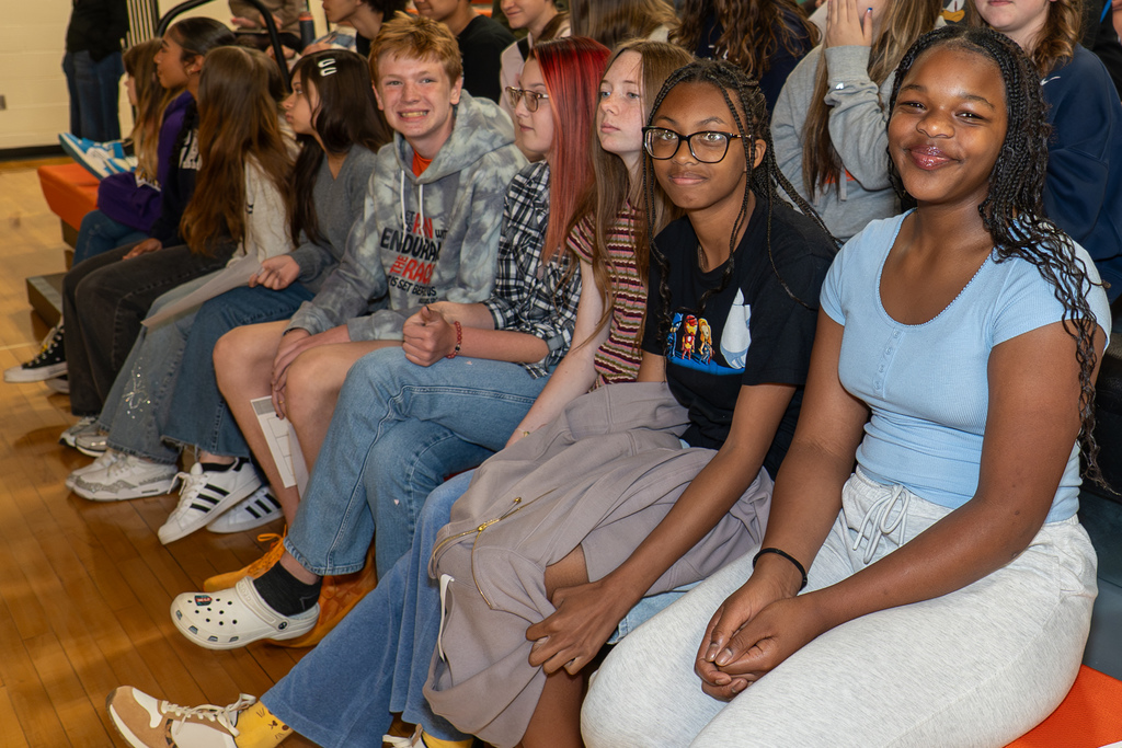 Students on the front row