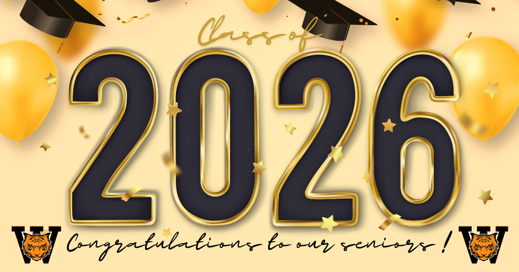 Congratulations graphic to the Class of 2026