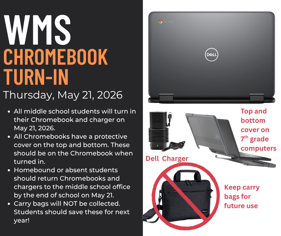 Chromebook turn-in May 21
