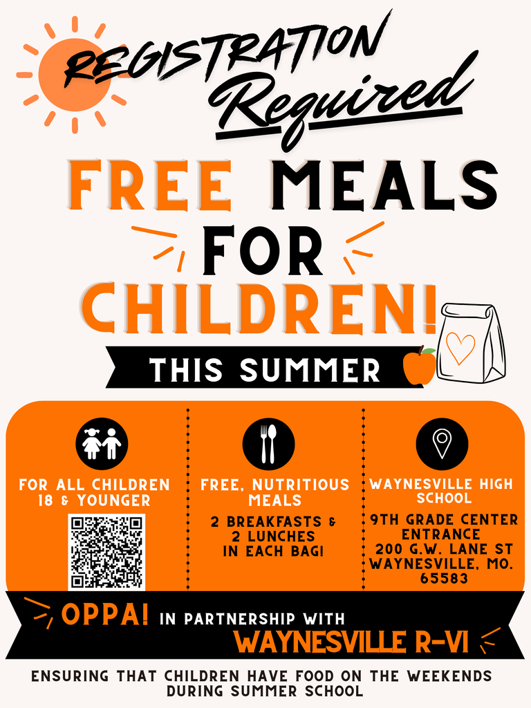 Register to pick up FREE MEALS for children