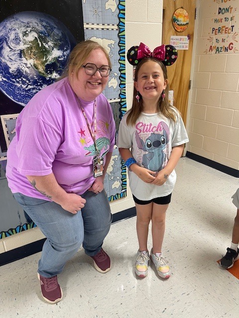 teacher and student on last day of school